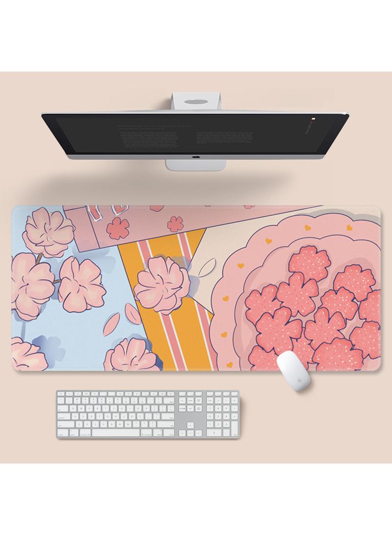 Large Anime Personality Gift Games Gaming Mouse Pad Extended Large Mat Desk Pad Stitched Edges Mousepad Long Mouse Pad And Non-Slip Rubber Base Mice Pad 900X400X3mm