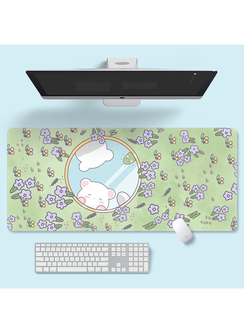 Large Anime Personality Gift Games Gaming Mouse Pad Extended Large Mat Desk Pad Stitched Edges Mousepad Long Mouse Pad And Non-Slip Rubber Base Mice Pad 900X400X3mm