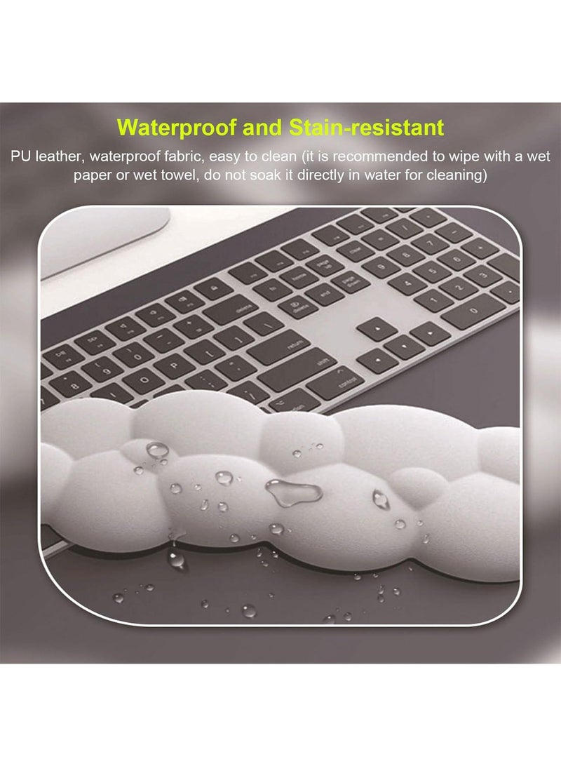 2Piece Cloud Memory Foam Wrist Mouse Pad Set