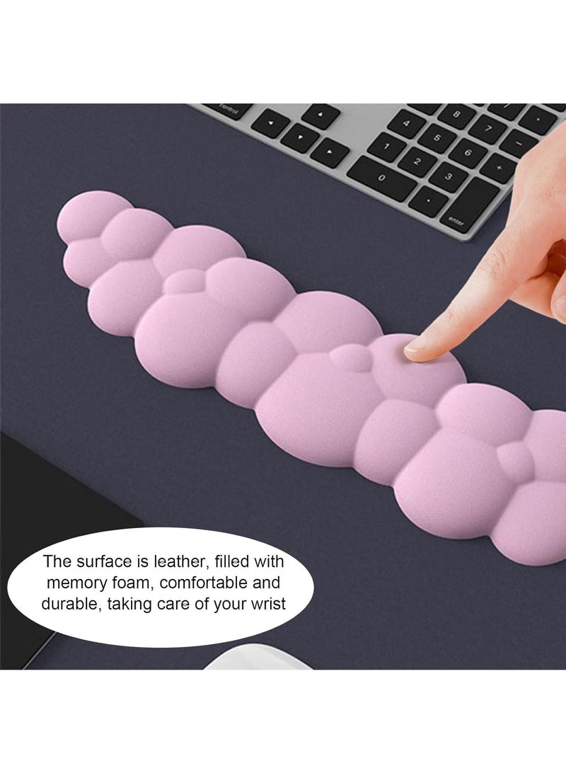 2Piece Cloud Memory Foam Wrist Mouse Pad Set