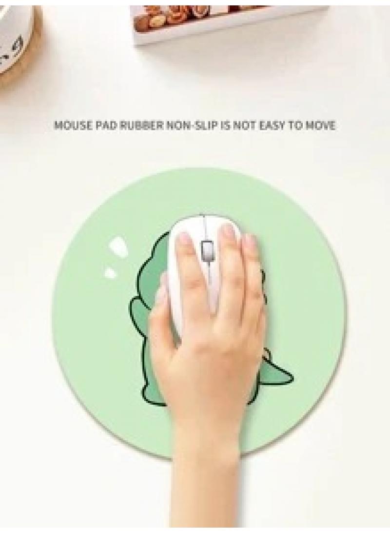 30x30x0.2cm Flat Round Rubber Cartoon Mouse Pad