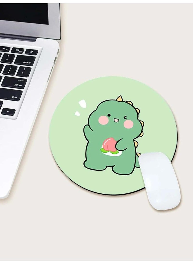 30x30x0.2cm Flat Round Rubber Cartoon Mouse Pad
