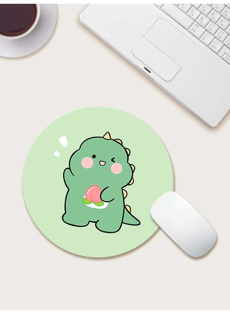 30x30x0.2cm Flat Round Rubber Cartoon Mouse Pad