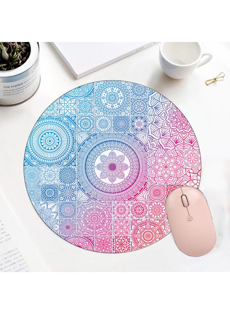 30x30x0.2cm Flat Round Rubber Cartoon Mouse Pad