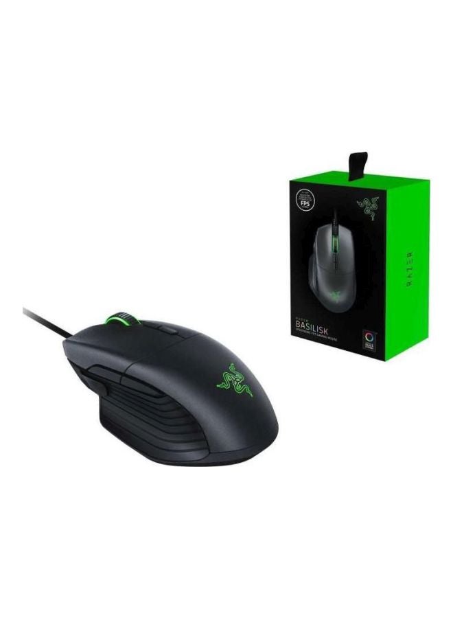 Basilisk Wired FPS Gaming Mouse With True 16000 DPI 5G Optical Sensor, Removable Switch, Customizable Scroll Wheel