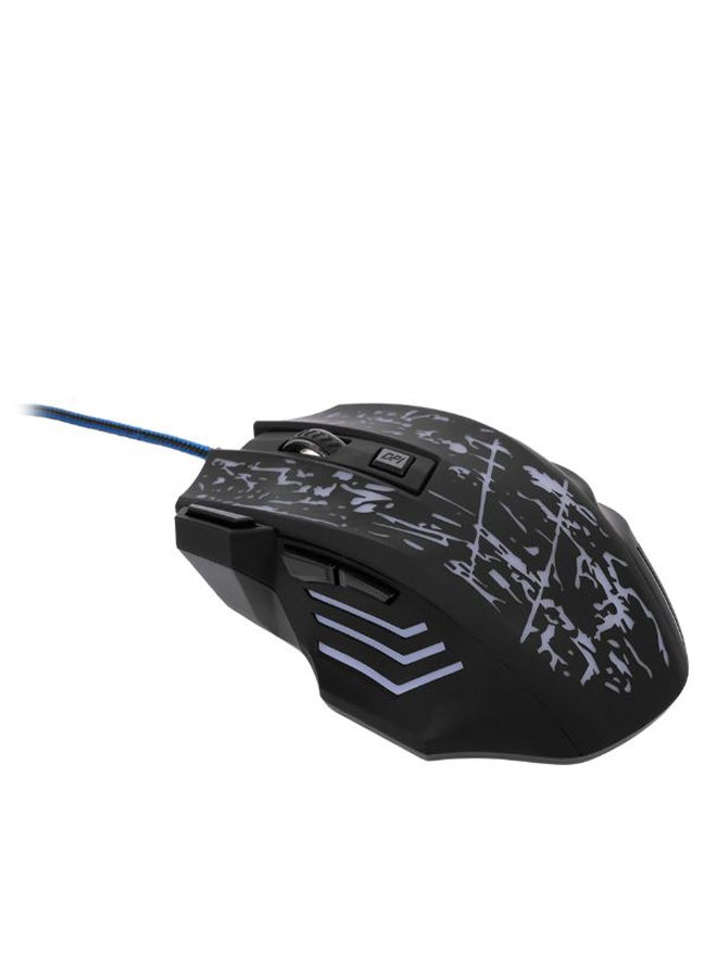 Professional Wired Optical Gaming Mouse Black/Purple