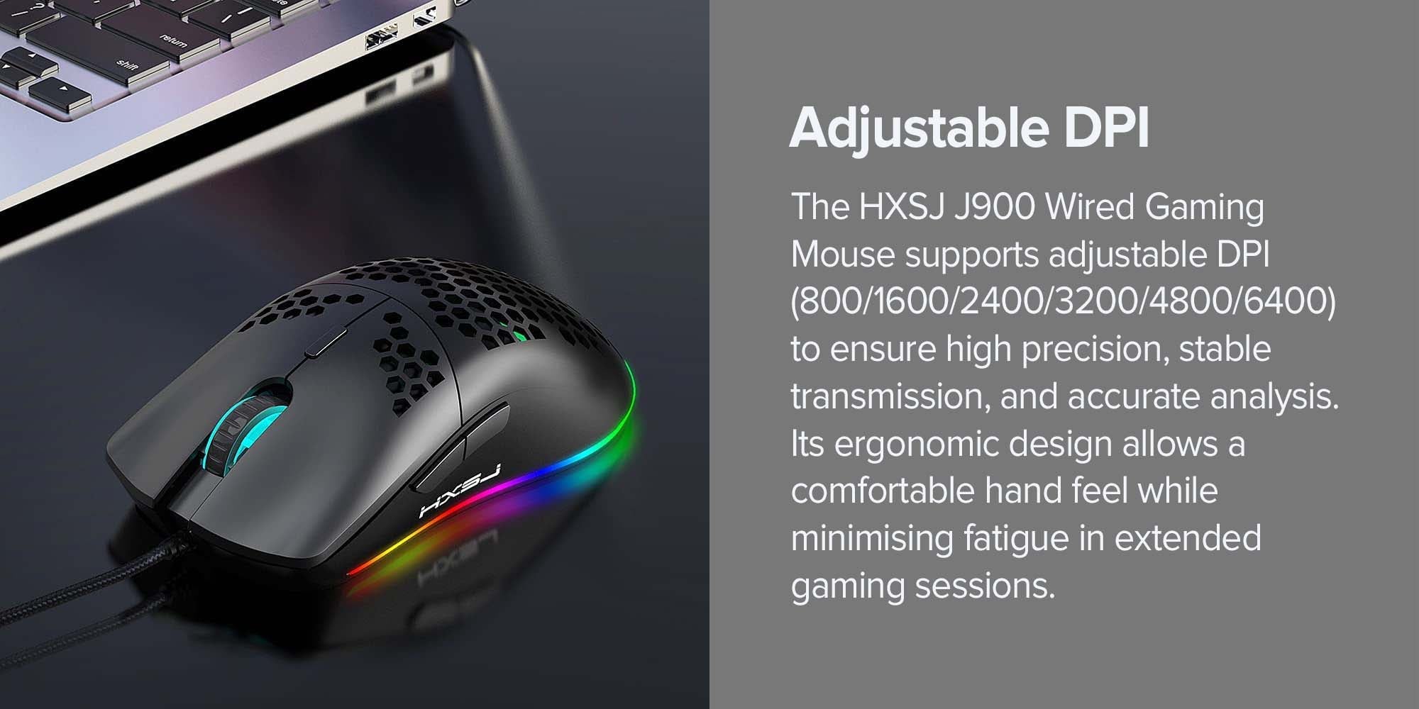 J900 USB Wired Gaming Mouse