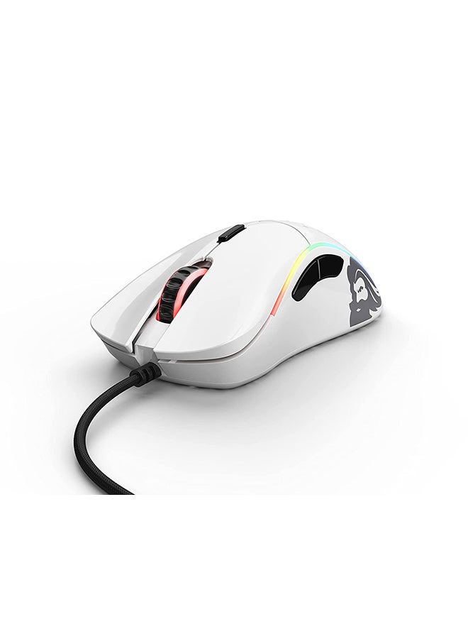 Glorious Model D Wired Gaming Mouse Honeycomb - Ultralight RGB Mouse - PC Mouse - 69 g - Glossy White