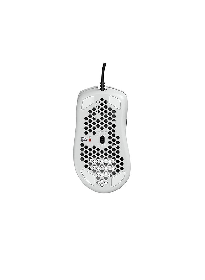Glorious Model D Wired Gaming Mouse Honeycomb - Ultralight RGB Mouse - PC Mouse - 69 g - Glossy White