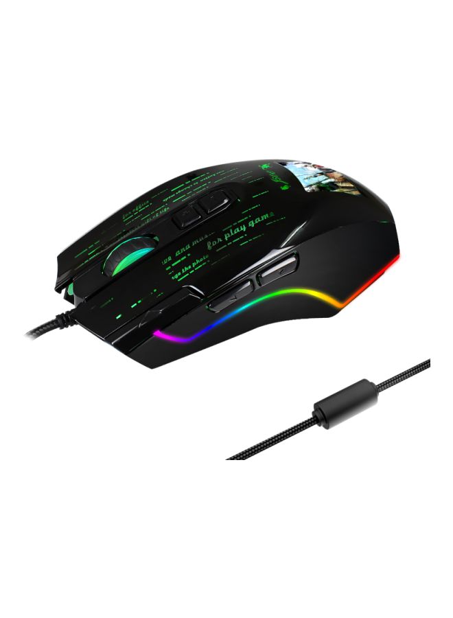 Wired Macro Programming Gaming Mouse Black