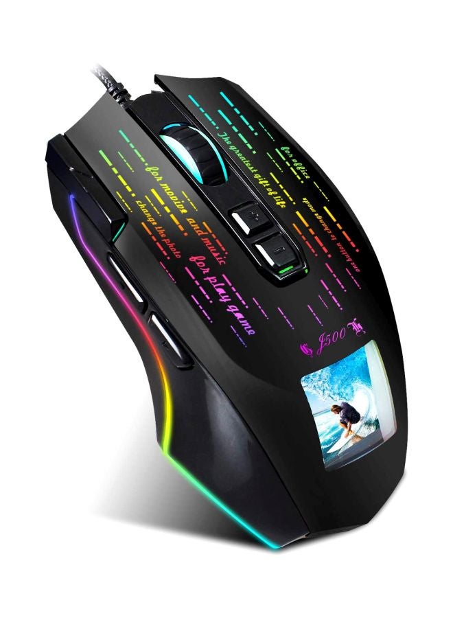 Wired Macro Programming Gaming Mouse Black