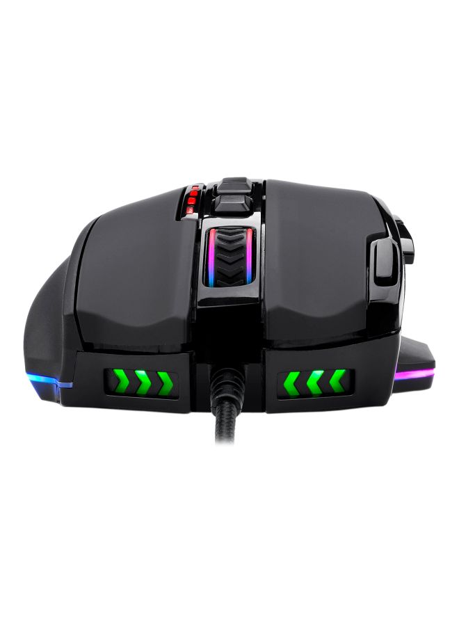 Wired PC Gaming M801 LED RGB BacklitmmO 9 Programmable Button Mouse with Macro Recording Side Buttons