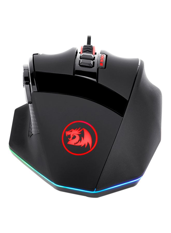 Wired PC Gaming M801 LED RGB BacklitmmO 9 Programmable Button Mouse with Macro Recording Side Buttons