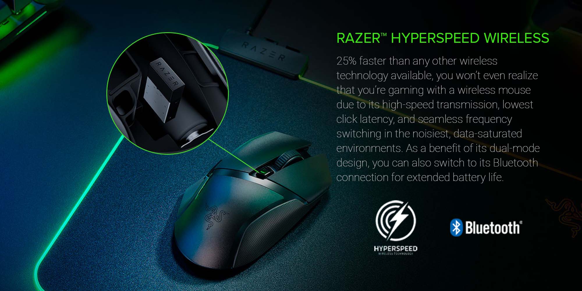 Basilisk X HyperSpeed Wireless Gaming Mouse