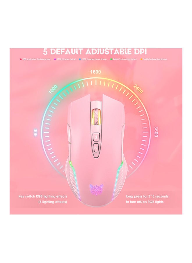 2.4GHz Wireless Optical Gaming Mouse with RGB Light