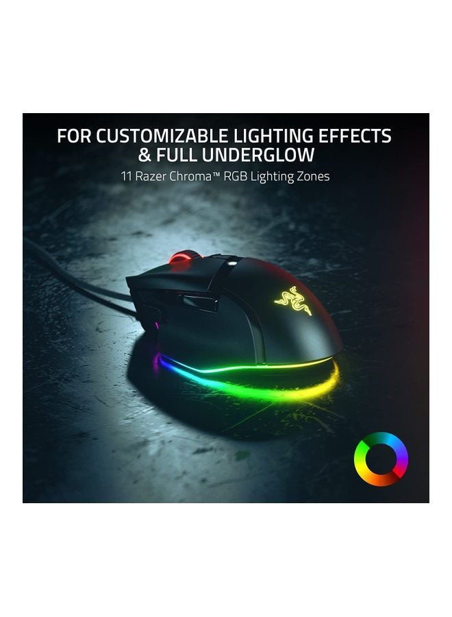 Basilisk V3 Customizable Ergonomic Gaming Mouse, Fastest Mouse Switch, Chroma RGB Lighting 26K DPI Optical Sensor 11 Programmable Buttons HyperScroll Tilt Wheel Classic