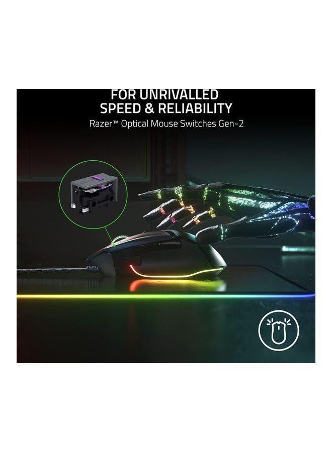 Basilisk V3 Customizable Ergonomic Gaming Mouse, Fastest Mouse Switch, Chroma RGB Lighting 26K DPI Optical Sensor 11 Programmable Buttons HyperScroll Tilt Wheel Classic