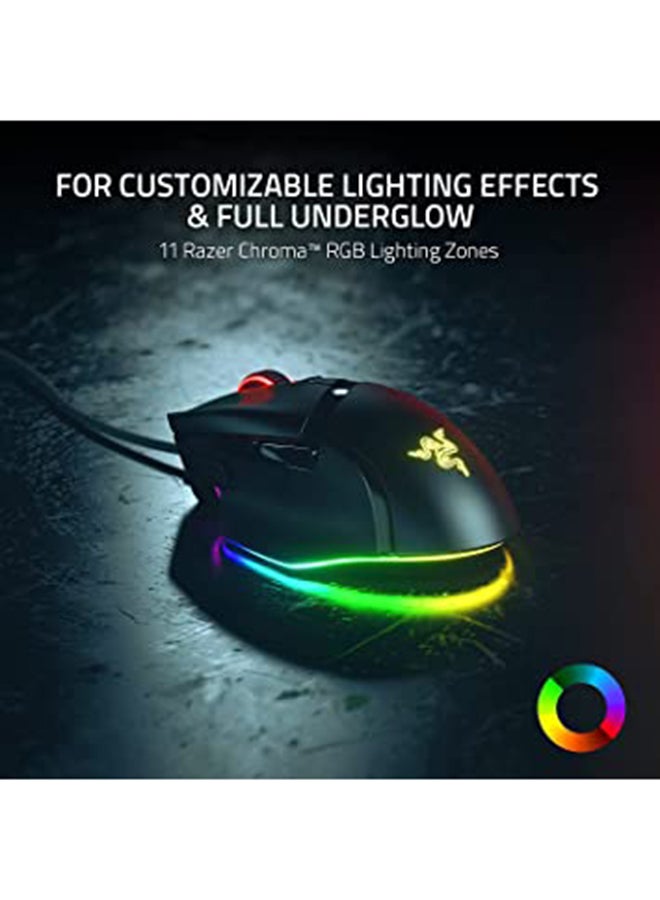 Razer Basilisk V3 Customizable Ergonomic Gaming Mouse: Fastest Mouse Switch - Chroma RGB Lighting 26K DPI Optical Sensor 11 Programmable Buttons HyperScroll Tilt Wheel Classic Black