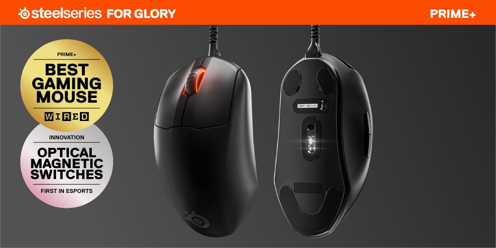 Prime+ - Esports Performance Gaming Mouse – 18,000 CPI TrueMove Pro+ Optical Sensor – Magnetic Optical Switches