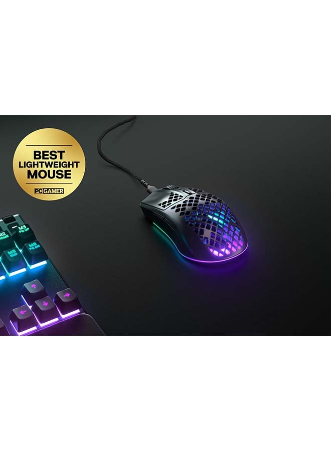 Aerox 3 Onyxsouiris Gaming Ultra Lightweight Wired Mouse with USB C Detachable Cable for Less Drag