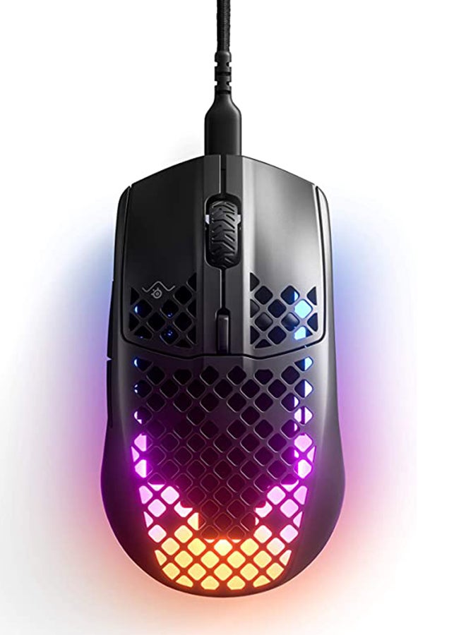 Aerox 3 Onyxsouiris Gaming Ultra Lightweight Wired Mouse with USB C Detachable Cable for Less Drag