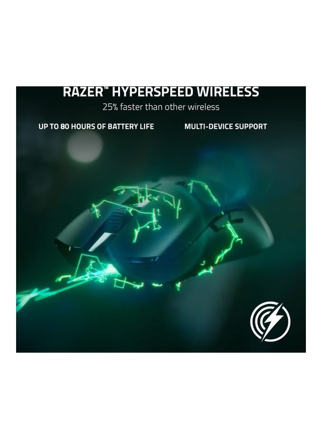 Viper V2 Pro HyperSpeed Wireless Gaming Mouse: 58g Ultra-Lightweight - Optical Switches Gen-3 - 30K Optical Sensor - On-Mouse DPI Controls - 80hr Battery - USB Type C Cable Included -