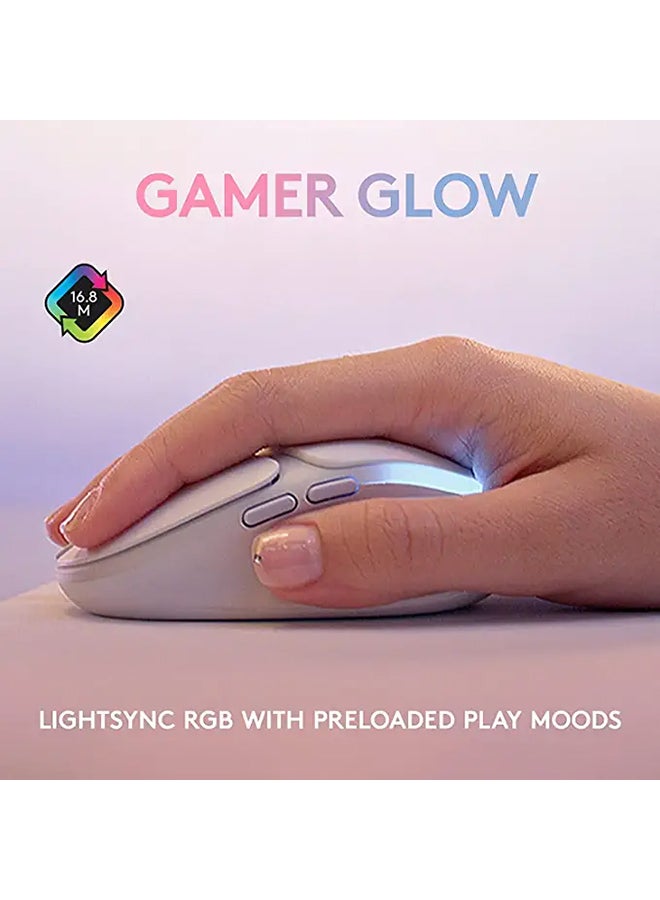 G G705 Wireless Gaming Mouse, Customisable LIGHTSYNC RGB Lighting, LIGHTSPEED Wireless, Bluetooth Connectivity, Lightweight, PC/Mac/Laptop