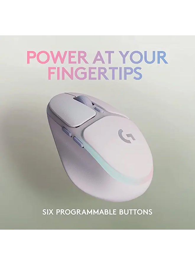 G G705 Wireless Gaming Mouse, Customisable LIGHTSYNC RGB Lighting, LIGHTSPEED Wireless, Bluetooth Connectivity, Lightweight, PC/Mac/Laptop