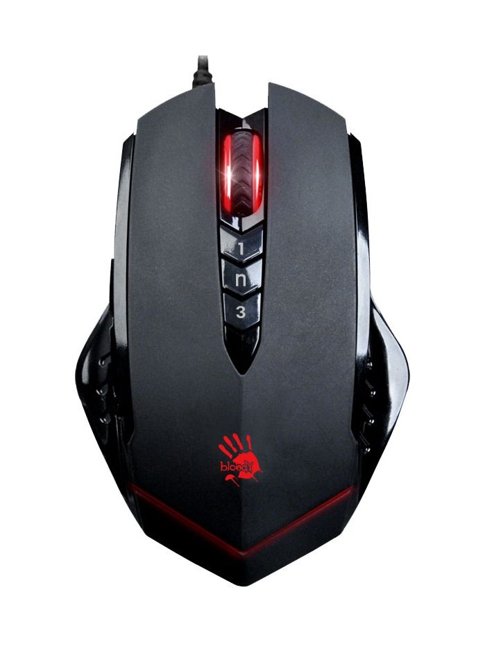 BLOODY X’GLIDE ULTRA CORE 3 GAMING MOUSE V8M, WITH GAMING PRECISION(3200CPI) AND OPTICAL ENGINE, 6 SNIPER MODE, FOR WINDOWS XP/ VISTA/ 7/ 8 /8.1 / 10 OR LATER, BLACK