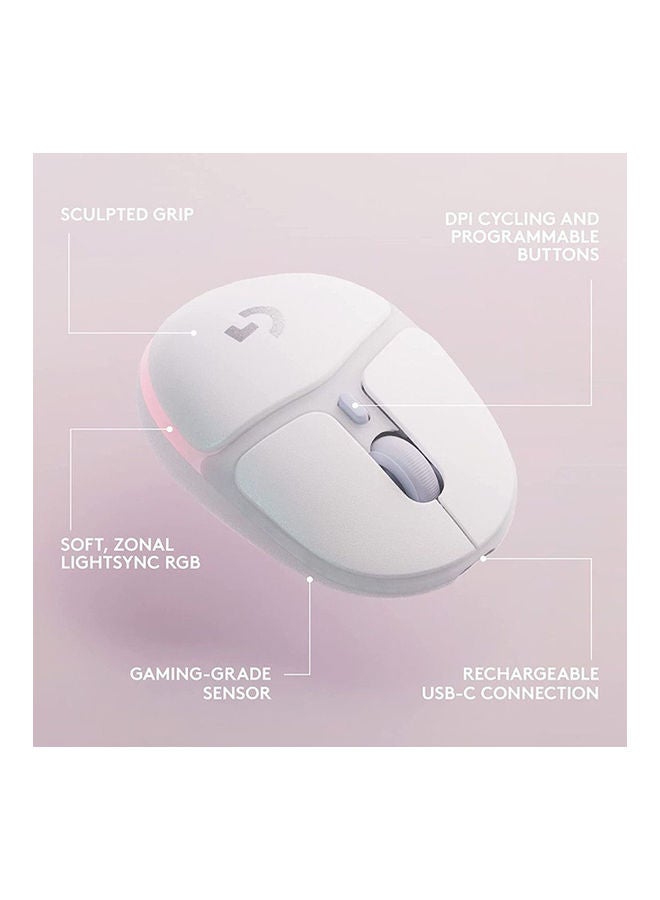 Logitech G705 Wireless Gaming Mouse (Aurora Collection) - White Mist