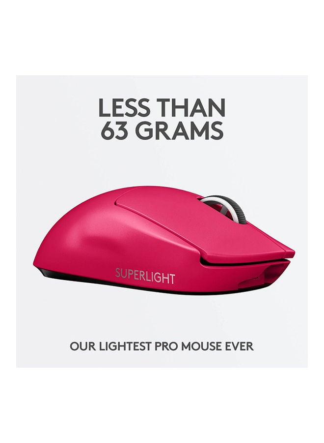 Logitech G Pro X Superlight Magenta Gaming Mouse