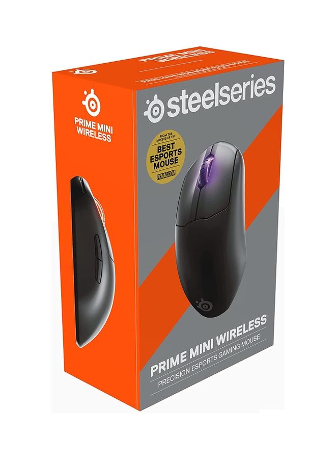 Prime Mini Wireless FPS Gaming Mouse – 100 Hour Battery – USB-C – 18,000 CPI TrueMove Air Optical Sensor – 5 Programmable Buttons – Magnetic Optical Switches, Black