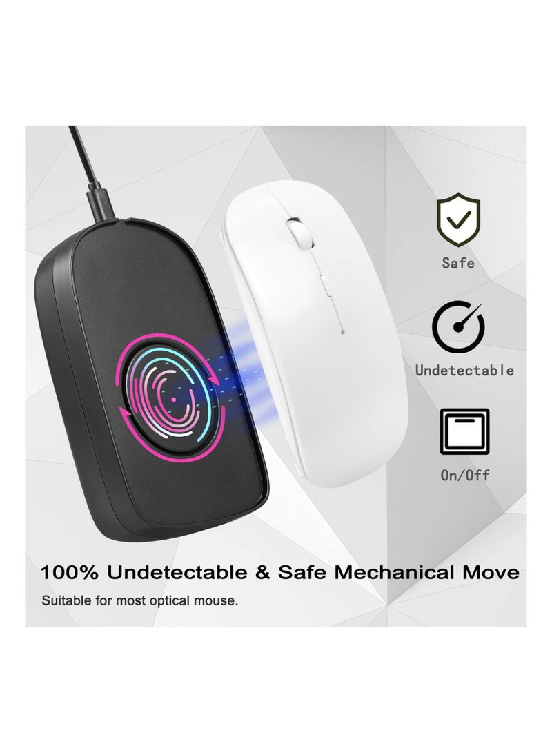 Mouse Mover Jiggler, Undetectable Mouse Mover Jiggler for Computer Laptop Awakening, Mechanical Mouse Jiggler with Drive Free USB Port, Simulate Mouse Automatic Random Movement, Keeps PC Active