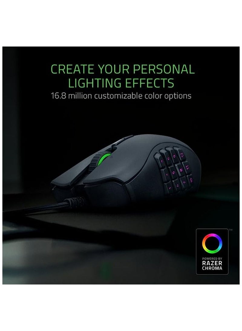 Razer Naga X Ergonomic MmO Gaming Mouse With 16 Buttons 18000 DPI  85g Midweight Brand New In Retail Box