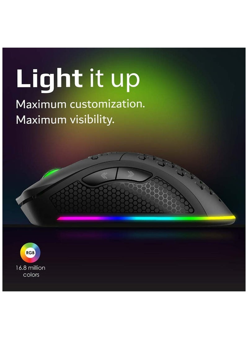 Vertux Ammolite GameCharged Dual Mode Gaming Mouse