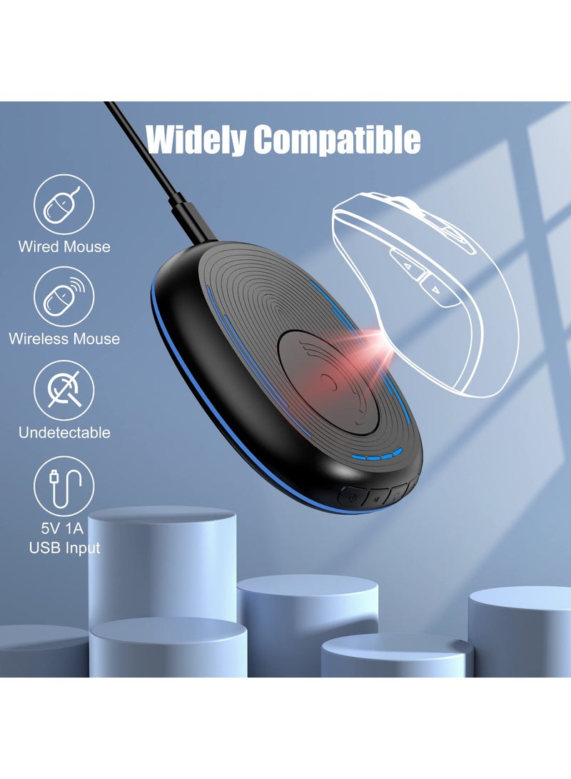 Mouse Mover Jiggler, Undetectable Jiggler with Timer for Computer Laptop Awakening, ON/Off Switch, Breathing Light Wiggler, Simulate Automatic Random Movement, Keeps PC Active