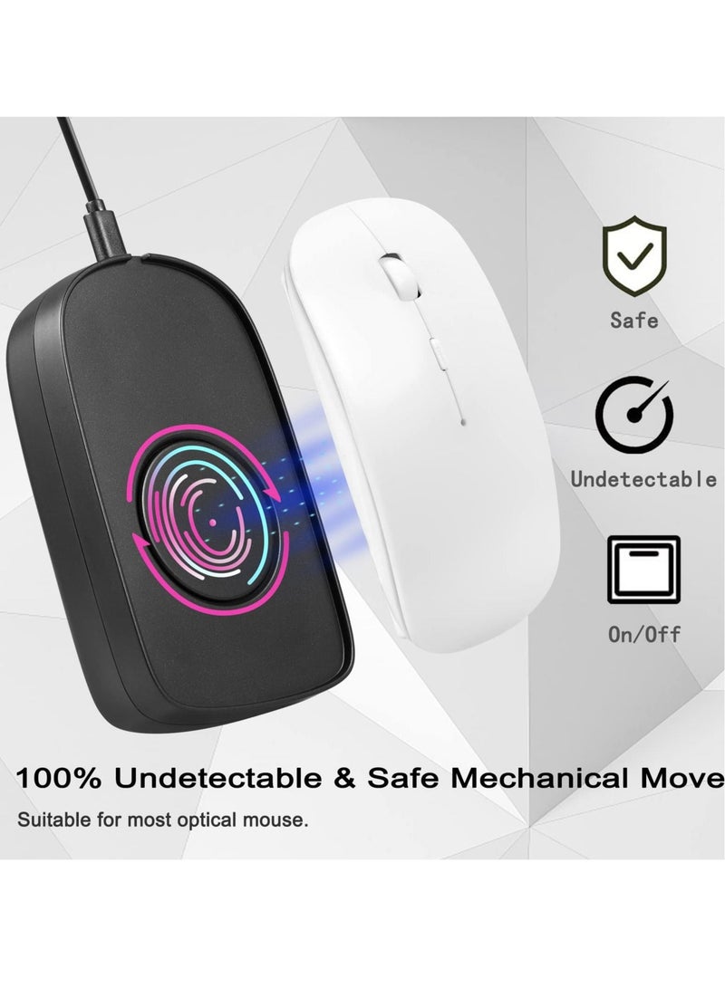 Mouse Mover Jiggler, Undetectable Mouse Mover Jiggler for Computer Laptop Awakening, Mechanical Mouse Jiggler with Drive Free USB Port, Simulate Mouse Automatic Random Movement, Keeps PC Active
