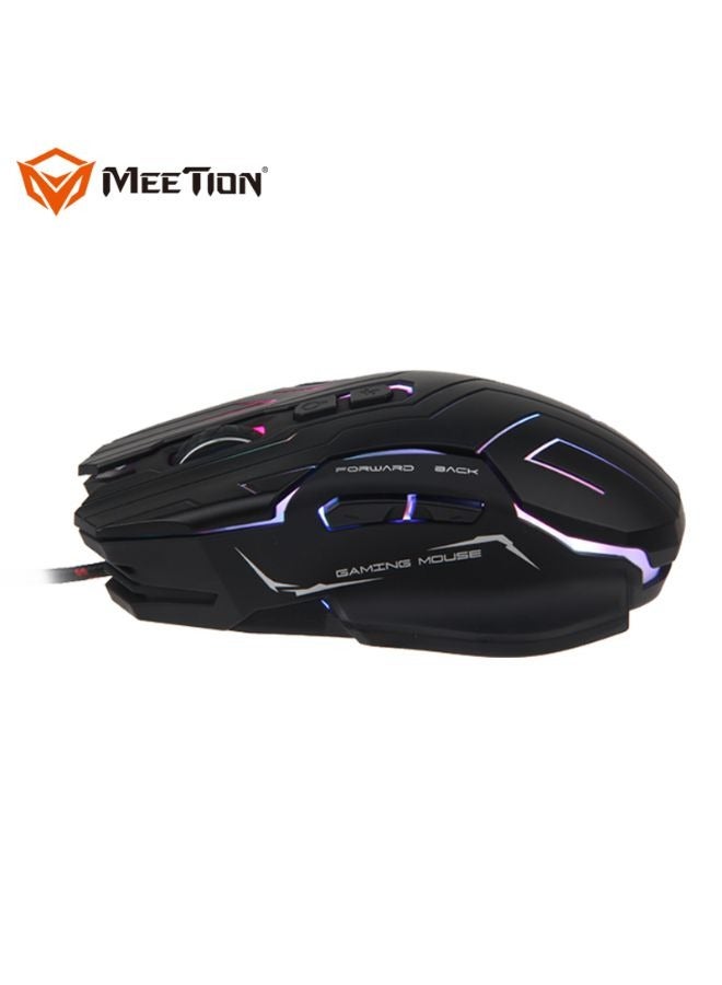 GM22 Honeycomb Lightweight Gaming Mouse - 6 Buttons 200-6400 DPI Adjustable USB Wired Plug & Play - 3D Anti-Slip Roller - Computer Mice RGB Gamer - Desktop Laptop PC Gaming Mouse