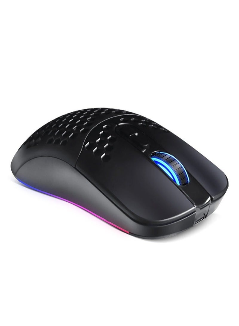 Wireless Bluetooth Dual-Mode Charging Mouse, RGB Light Mouse