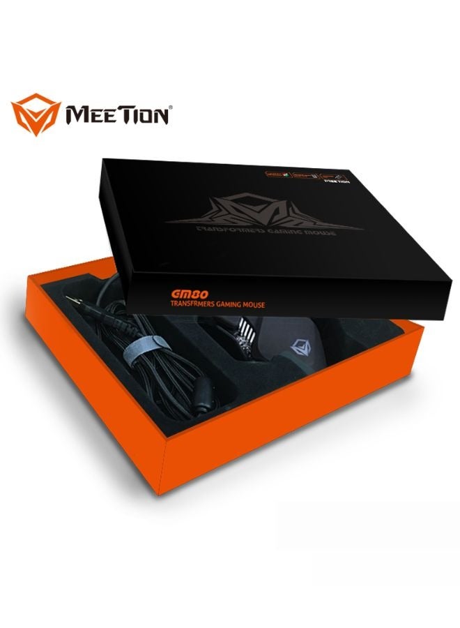 Meetion MT-GM80 Transformers Mechanical Gaming Mouse (4000 DPI) For PC & Laptop (Black)