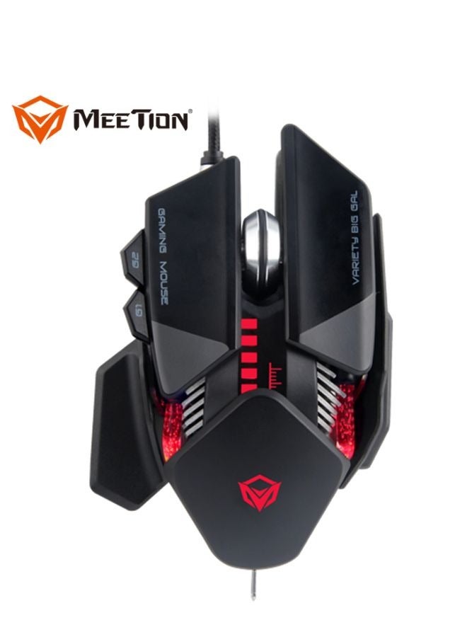 Meetion MT-GM80 Transformers Mechanical Gaming Mouse (4000 DPI) For PC & Laptop (Black)