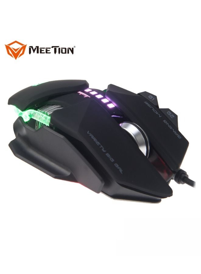 Meetion MT-GM80 Transformers Mechanical Gaming Mouse (4000 DPI) For PC & Laptop (Black)