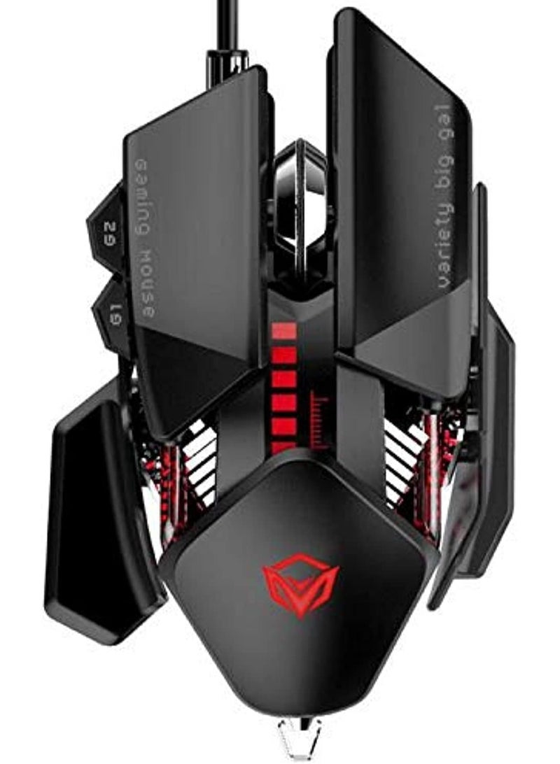 Meetion MT-GM80 Transformers Mechanical Gaming Mouse (4000 DPI) For PC & Laptop (Black)