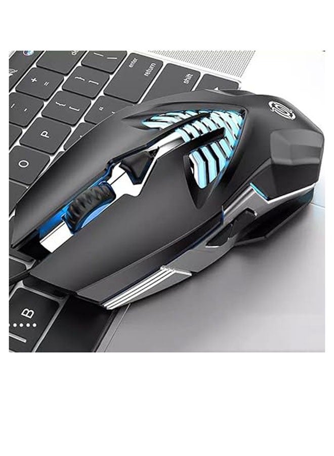 ENTWINO Bullet-Q1 Gaming USB Wired Mouse 6D Ergonomic Adjustable DPI, Backlight Wired Optical Gaming Mouse