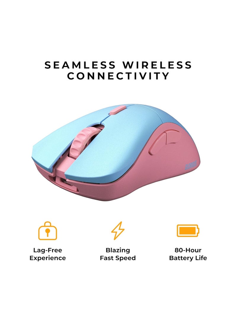 Glorious Model D-Pro Wireless Gaming Mouse Blue & Pink