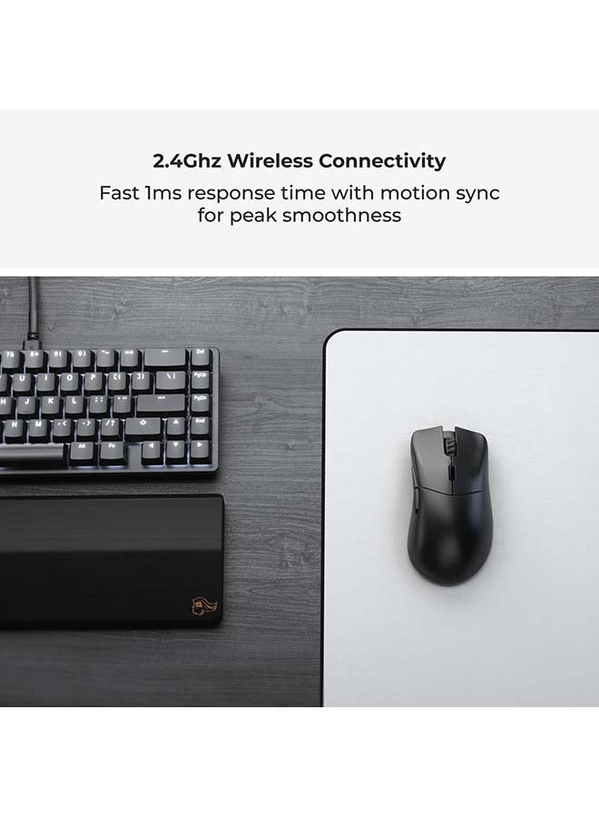 Glorious Model D 2 PRO Wireless Gaming Mouse - 2.4GHz Wireless 1ms delay, 100M clicks, 60g Ultralight, Long Battery Life, 26K DPI BAMF 2.0 Sensor, Ergonomic, 6 Buttons, PTFE Feet