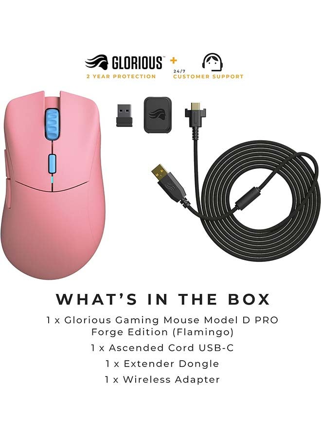 Glorious Model D Wireless PRO Flamingo Pink Forge Gaming Mouse