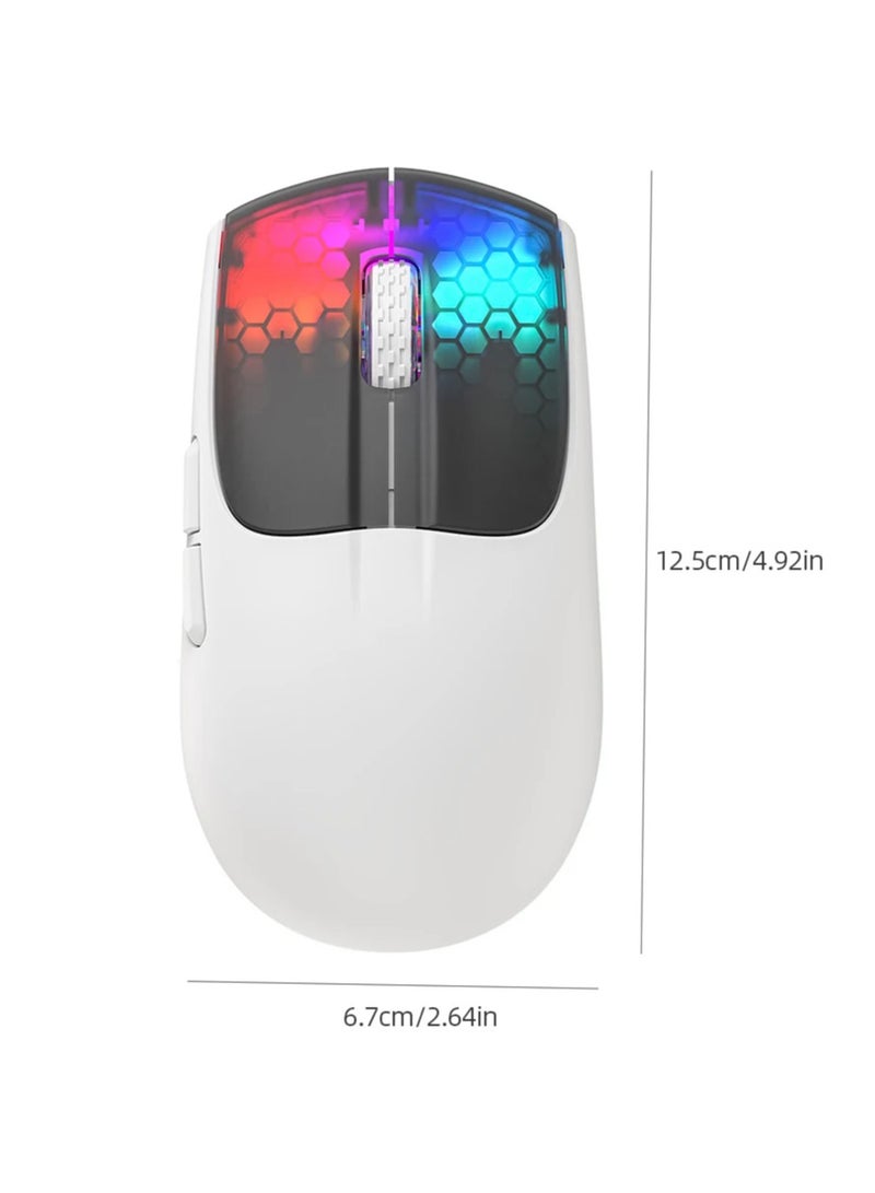 Wireless Gaming Mouse Rechargeable Bluetooth-compatible Mechanical Mouse 5 Gear Adjustable DPI for Computer PC Laptop Tablet