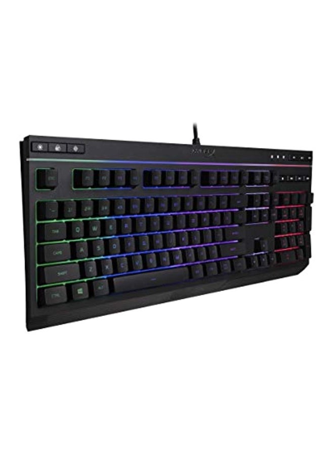 Alloy Core RGB - Gaming Keyboard, Membrane Switch, 5 Zones Multi-Color Customization, 6 LED Modes & 3 Brightness Levels, 1000Hz, Multi-Key Anti-Ghosting ,Acceleration, Game Mode |  4P4F5AA#ABA Black