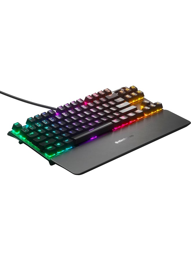 SteelSeries Apex 7 TKL Mechanical Gaming Keyboard, OLED Display, Red Switches, American QWERTY Layout